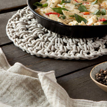 Load image into Gallery viewer, Danica Heirloom - Dove Gray Knotted Trivet
