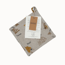 Load image into Gallery viewer, Raine &amp; Humble - Pot Holders Trivets Herbs Mustard
