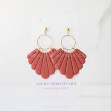Load image into Gallery viewer, Nicole Christina Company - Polymer Clay Dangle Earrings-Willow: Duck Egg Blue
