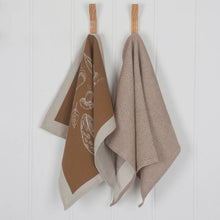 Load image into Gallery viewer, Raine &amp; Humble - Tea Towel - Mushroom Waffle - Brown
