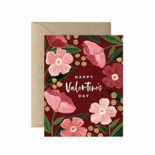 Load image into Gallery viewer, Dark Poppy Valentine&#39;s Day Greeting Card | Love &amp; Friendship
