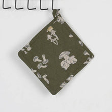 Load image into Gallery viewer, Raine &amp; Humble - Pot Holder Trivets - Mushroom - Olive Green
