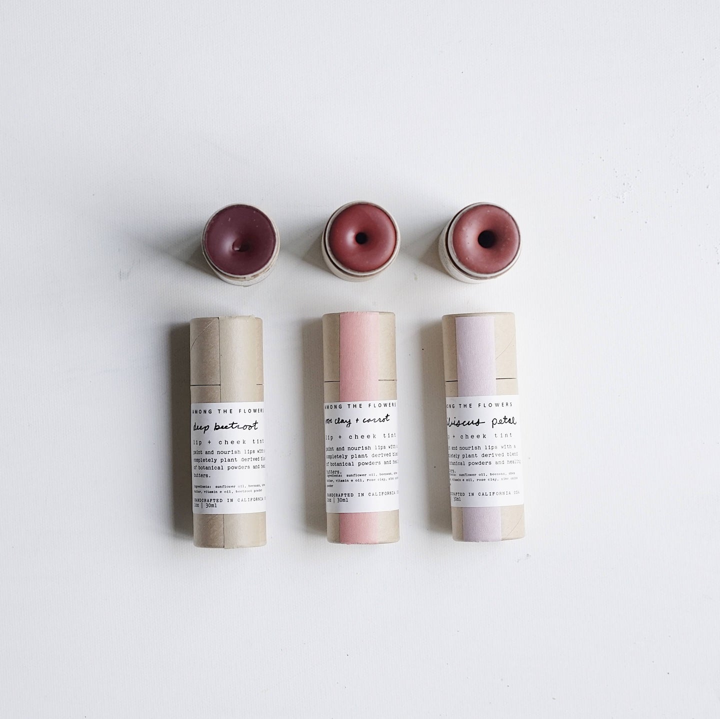 Among the Flowers - Lip and Cheek Tint: Rose Clay + Carrot