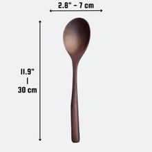 Load image into Gallery viewer, Spoon - Large Walnut Wooden Spoon - Kitchen Serving Utensils
