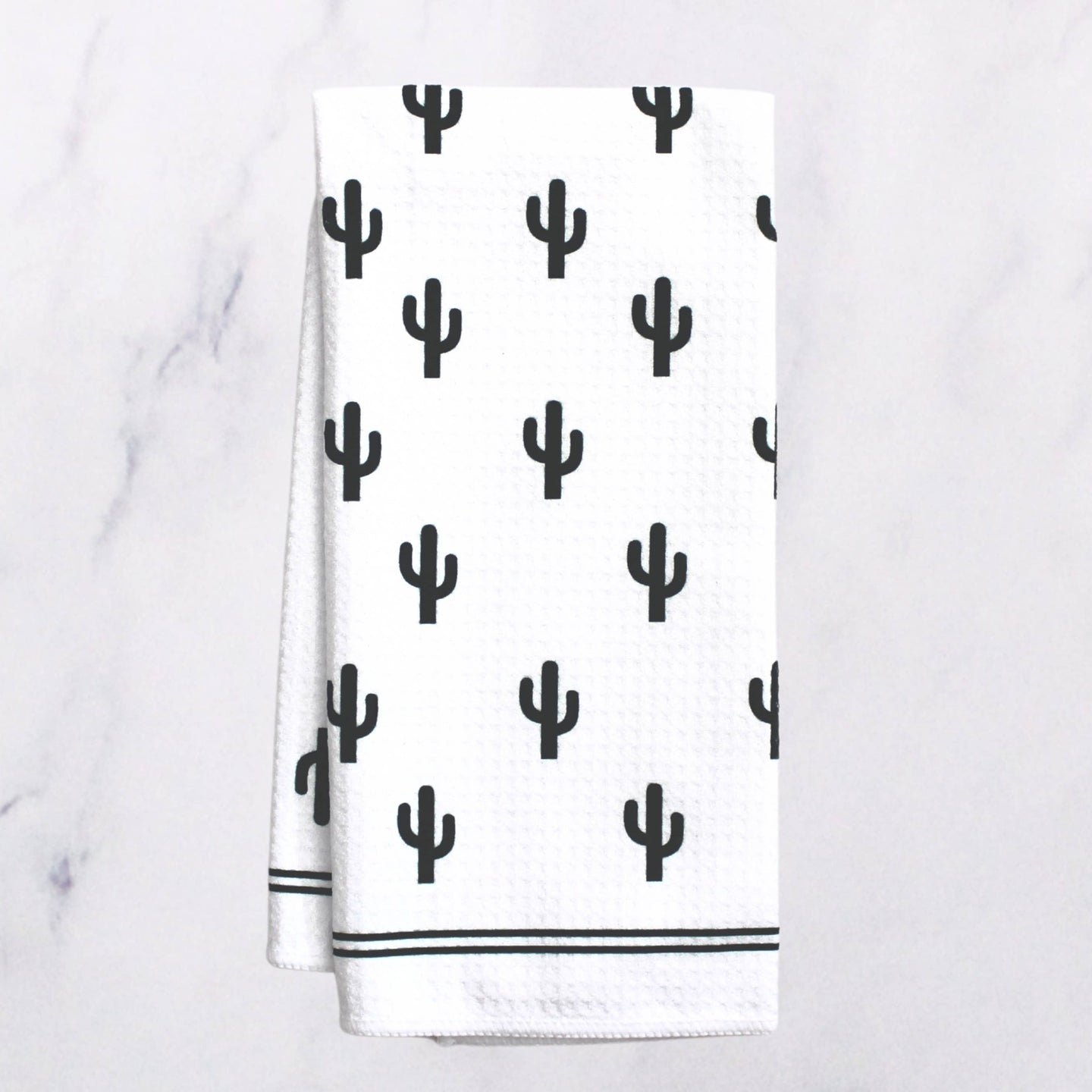 Cactus Dish Towel - 16''x24'': Folded Packaging