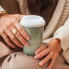 Load image into Gallery viewer, Nova Ceramics Travel Mugs - Emerald 12oz Ceramic Travel Mug – Reusable &amp; Stylish
