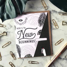 Load image into Gallery viewer, Boss Dotty Paper Co - New Beginnings Congratulations Card
