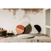 Load image into Gallery viewer, Danica Heirloom - Olive Felted Wool Trivet
