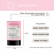 Load image into Gallery viewer, Hibiscus Rose Herbal Mini Tube Gift (5 tea bags)
