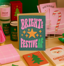Load image into Gallery viewer, Daydream Prints - Funny Holiday Card | Bright &amp; Festive AF | Bold Xmas Card
