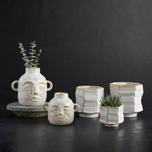 Load image into Gallery viewer, Modern Planter - Wonky Glazed Pot - Medium
