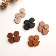 Load image into Gallery viewer, Museology Co. - Ruth Clay Earrings: Latte
