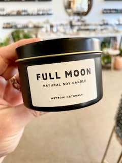 Full Moon 6oz Soy Tin Candle