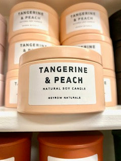 Tangerine & Peach 5oz. Soy Tin Candle