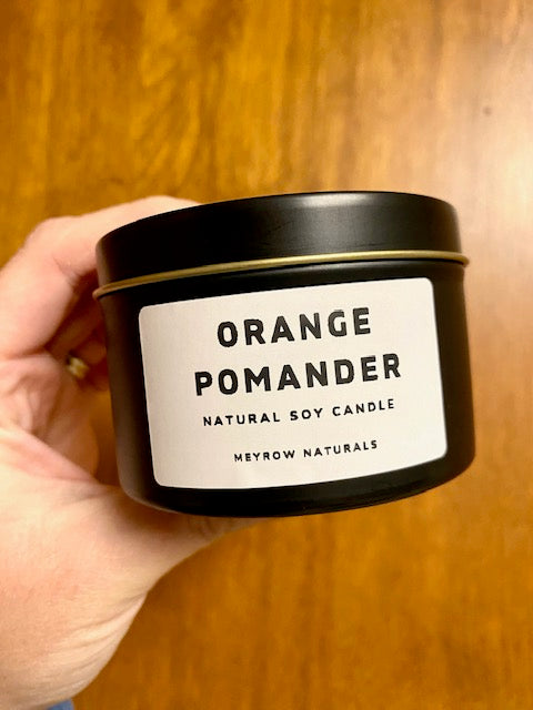 Orange Pomander 6oz. Soy Tin Candle