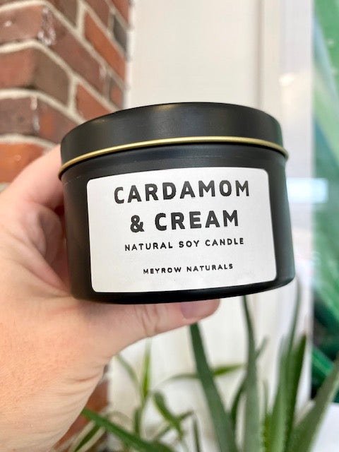 Cardamom & Cream 6oz. Soy Tin Candle