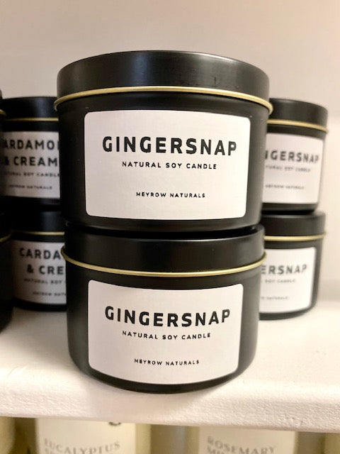 Gingersnap 6oz. Soy Tin Candle