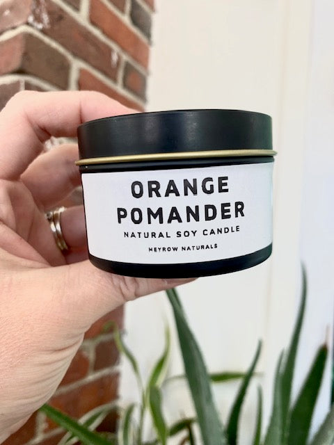 Orange Pomander 4oz. Soy Candle Tin