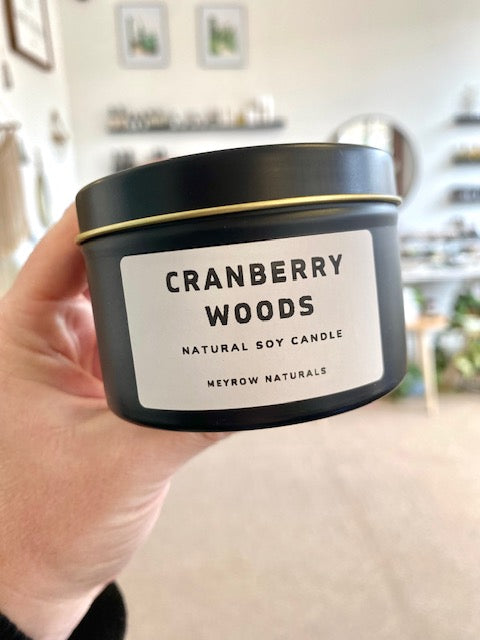 Cranberry Woods 6oz. Soy Candle Tin