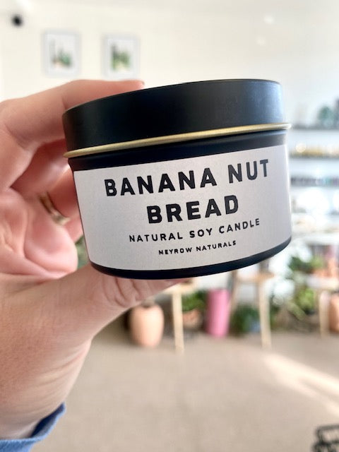 Banana Nut Bread - 4oz. soy candle tin