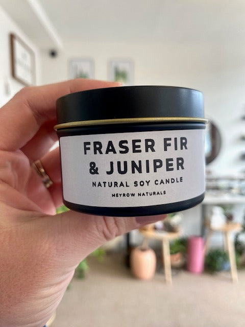Fraser Fir & Juniper - 4oz. Soy Candle Tin