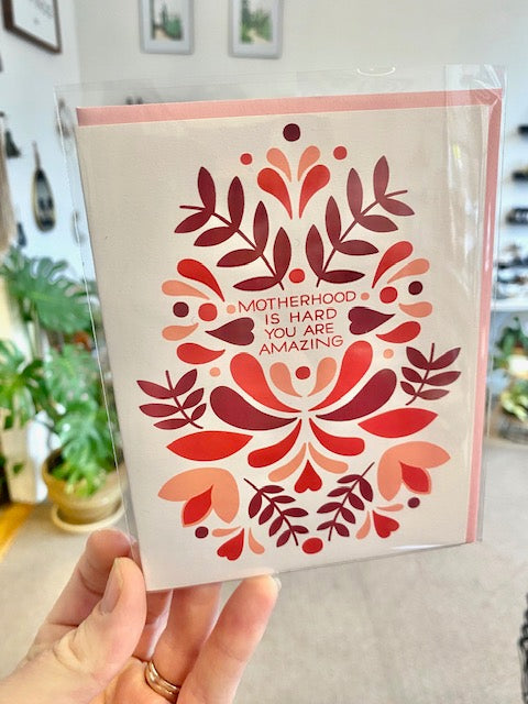 Motherhood is hard - Greeting Card