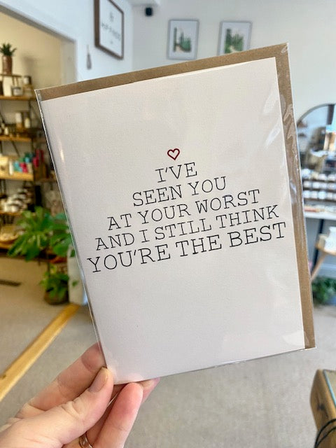 You're the Best - Anniversary Greeting Card
