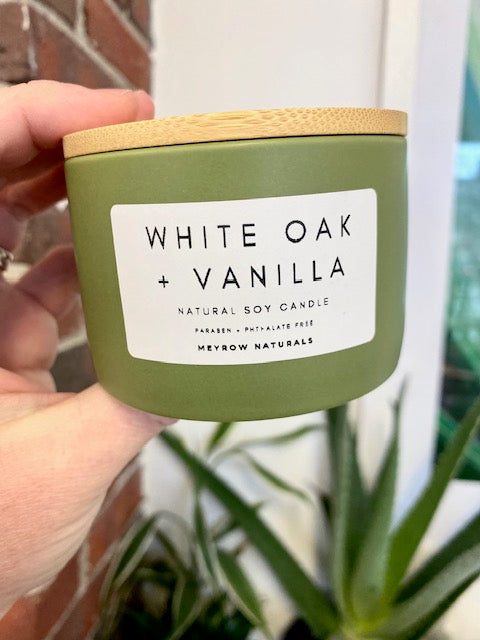 White Oak + Vanilla 5oz. Soy Candle