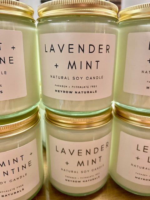 Lavender + Garden Mint 7oz. Soy Candle