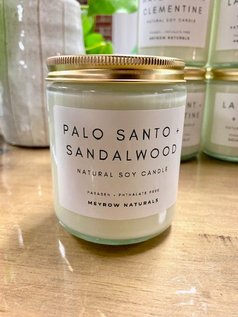 Palo Santo + Sandalwood 7oz. Soy Candle