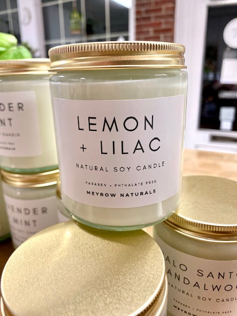 Lemon + Lilac 7oz. Soy Candle
