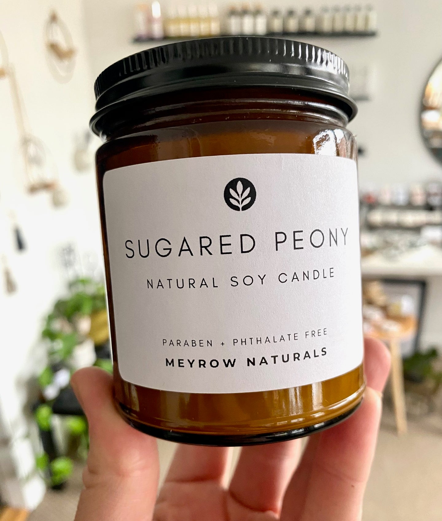 Sugared Peony 7oz. Soy Candle