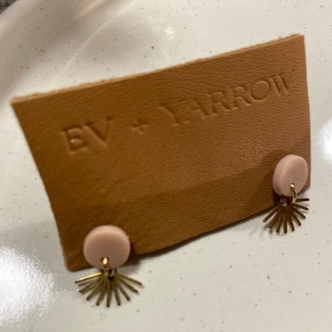 Ev + Yarrow Pink Mini Burst Earrings