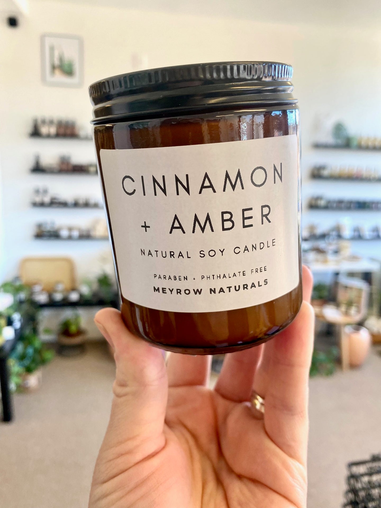 Cinnamon + Amber 7oz Soy Candle