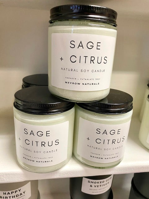 Sage + Citrus 7oz Soy Candle