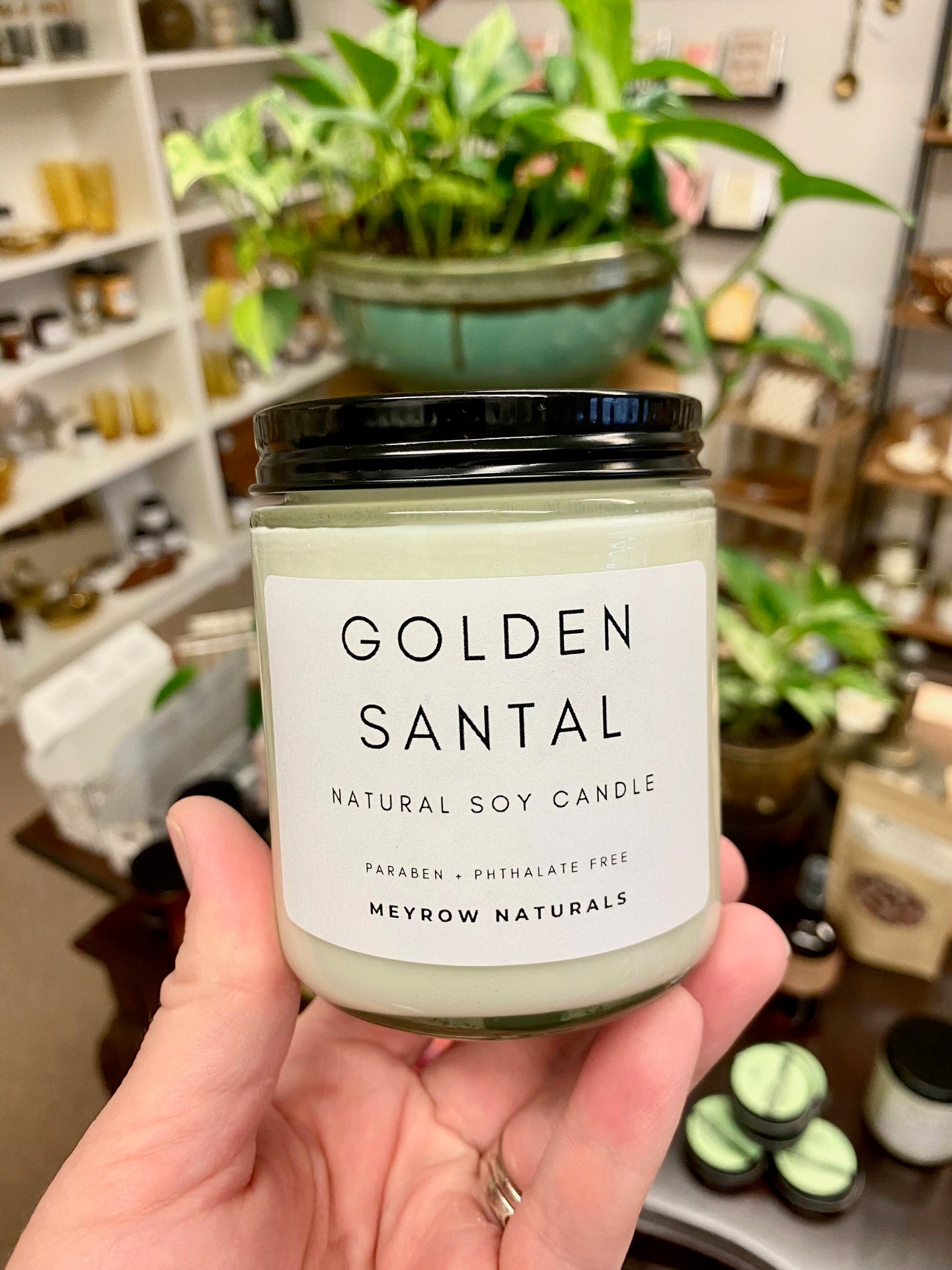 Golden Santal 7oz Soy Candle