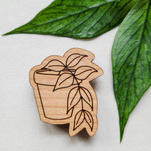 Load image into Gallery viewer, Leaf &amp; Node - Hoya Plant Magnets (Sets of 4) - Wood Engraved
