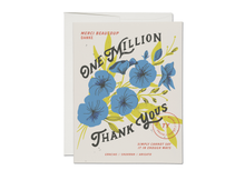 Load image into Gallery viewer, Red Cap Cards - One Million thank you greeting card: Singles
