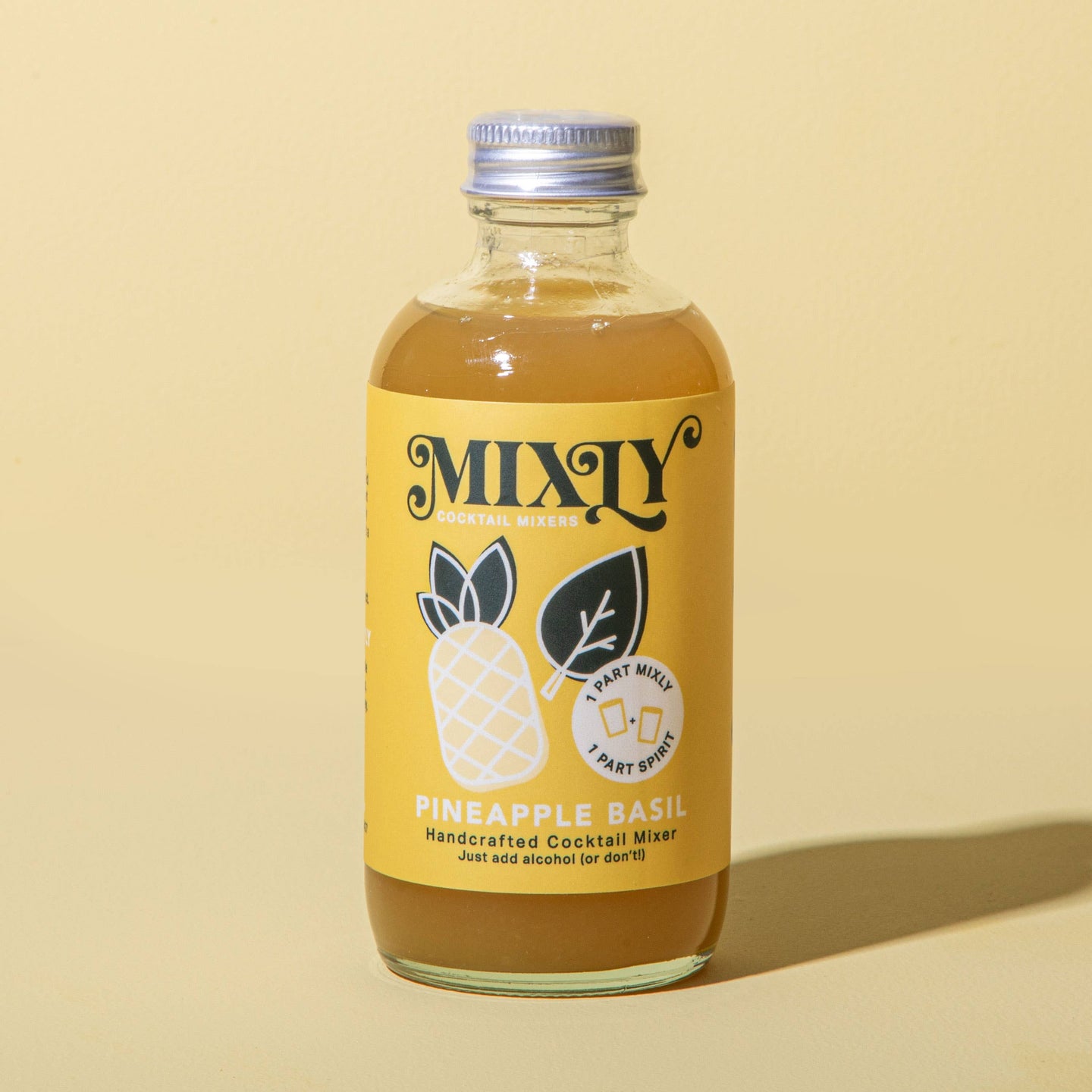 Mixly - Pineapple Basil 4oz - Cocktail / Mocktail Beverage Mixer