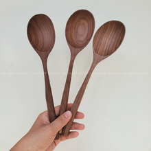 Load image into Gallery viewer, Spoon - Large Walnut Wooden Spoon - Kitchen Serving Utensils
