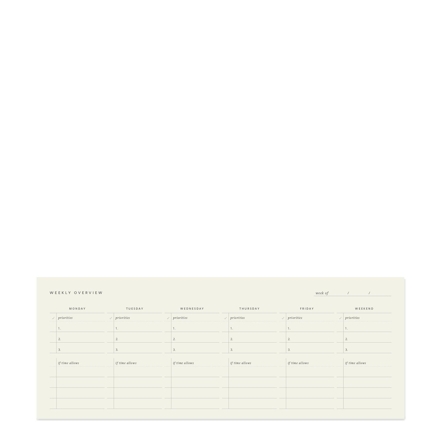 Ramona & Ruth - Weekly Keyboard Planner Deskpad