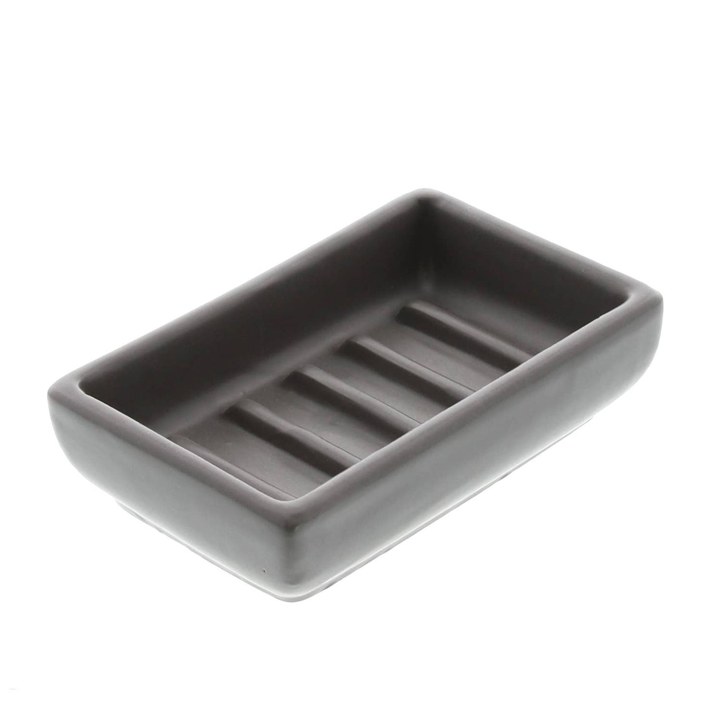 Grey Ceramic Soap Dish - Matte Grey