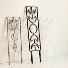 Load image into Gallery viewer, Pine &amp; Sprout - Sun Moon Star Houseplant Trellis: Large / Black
