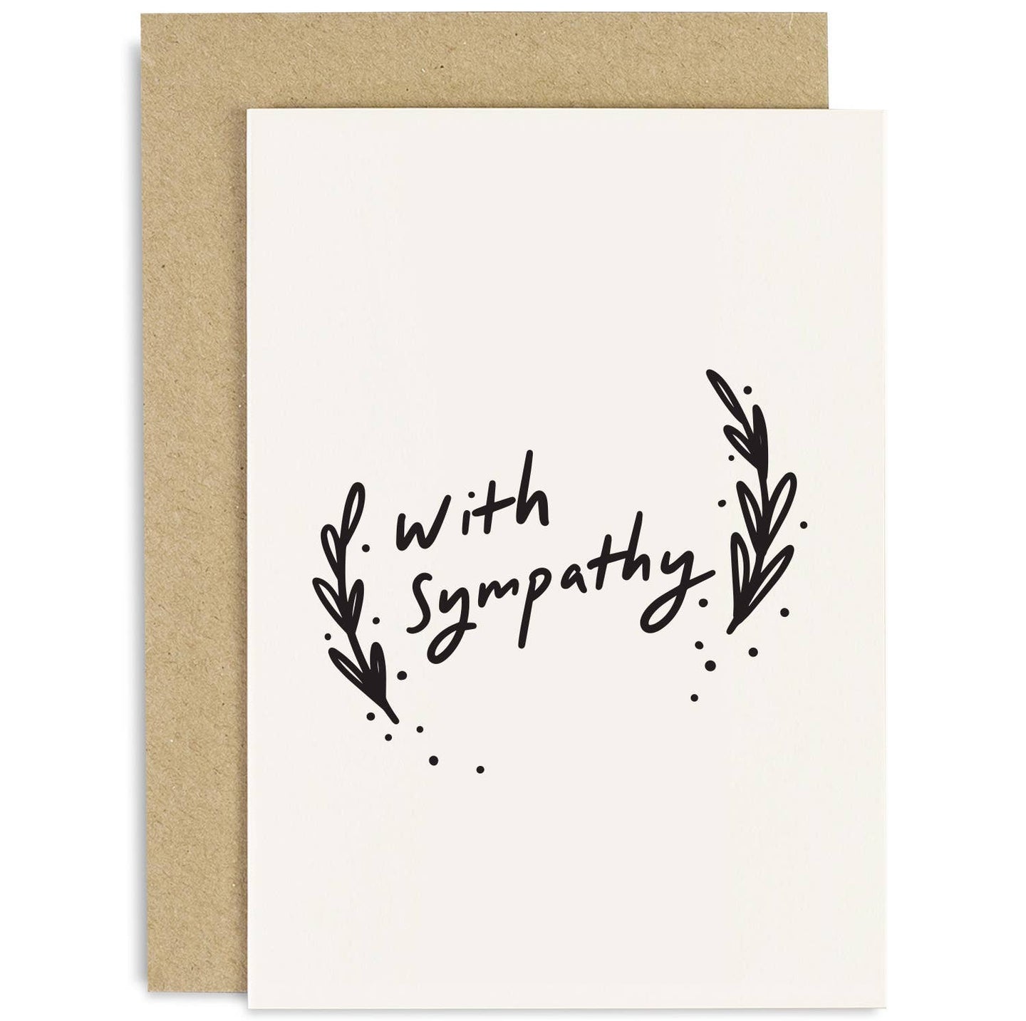 With Sympathy Card - Feel Better Card - Sympathy - Sorry