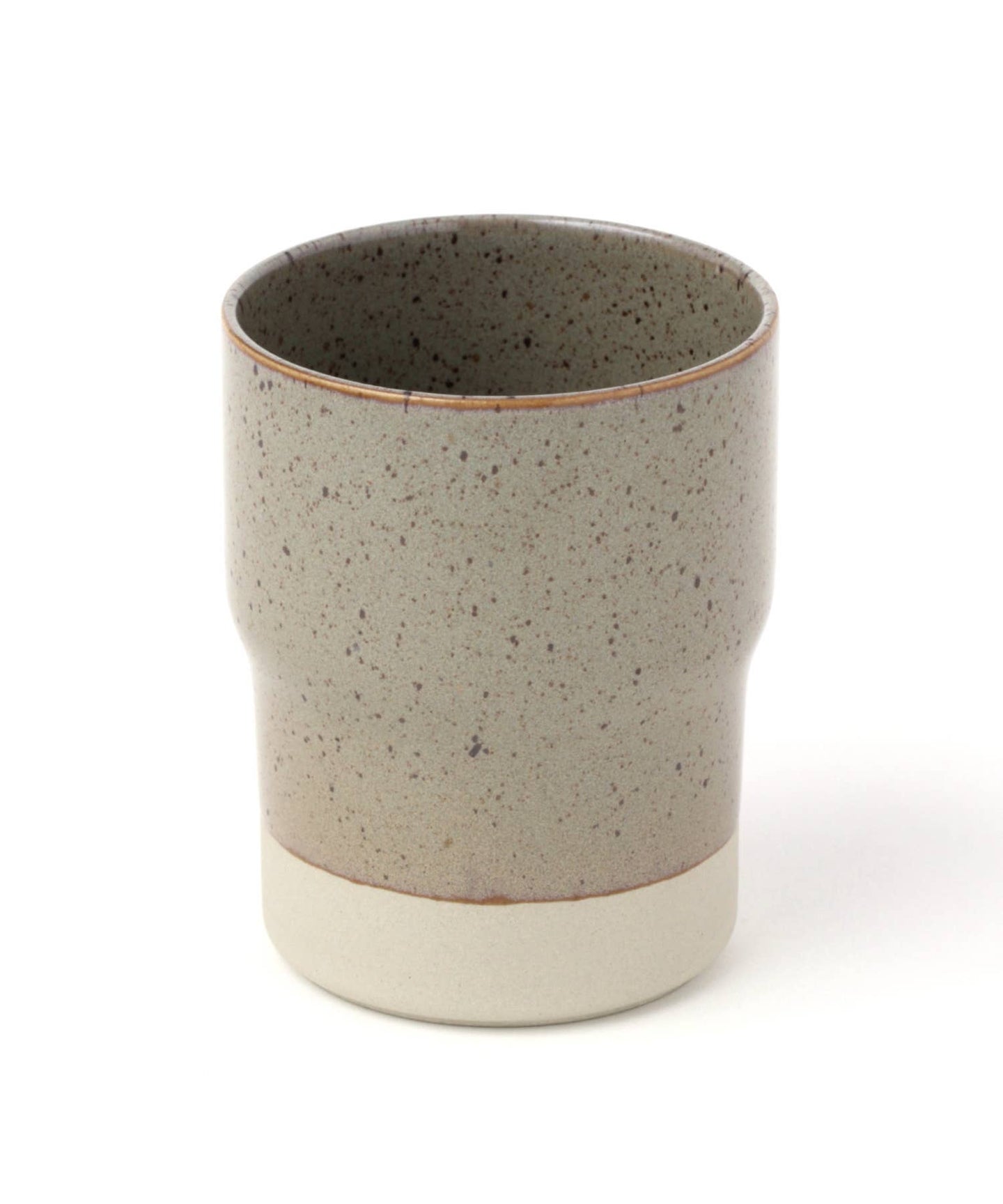 LAKOLE - Mino Ware Stackable Japanese Tea Cup 11 oz: Brown