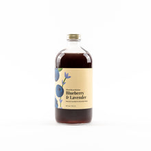 Load image into Gallery viewer, Wood Stove Kitchen - Blueberry and Lavender Cocktail Mixer and Mocktail Mixer, 16 fl oz
