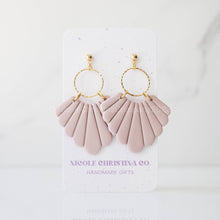 Load image into Gallery viewer, Nicole Christina Company - Polymer Clay Dangle Earrings-Willow: Dusty Lilac
