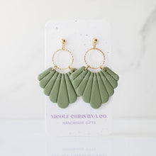 Load image into Gallery viewer, Nicole Christina Company - Polymer Clay Dangle Earrings-Willow: Duck Egg Blue
