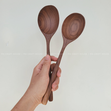 Load image into Gallery viewer, Spoon - Large Walnut Wooden Spoon - Kitchen Serving Utensils
