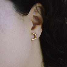 Load image into Gallery viewer, Tilly Doro - Large Crescent stud earring
